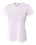 A4 Women's Short Sleeve V-Neck Birds Eye Mesh Tee